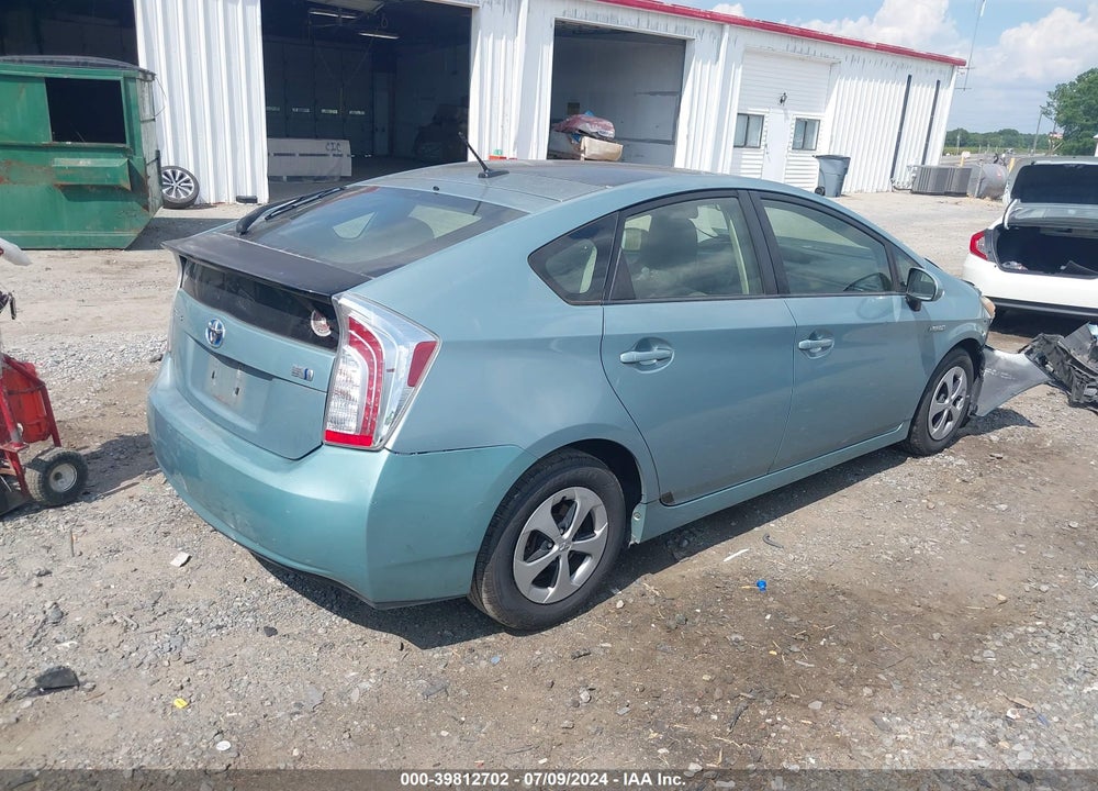2012 TOYOTA PRIUS THREE VIN: JTDKN3DU2C1563591