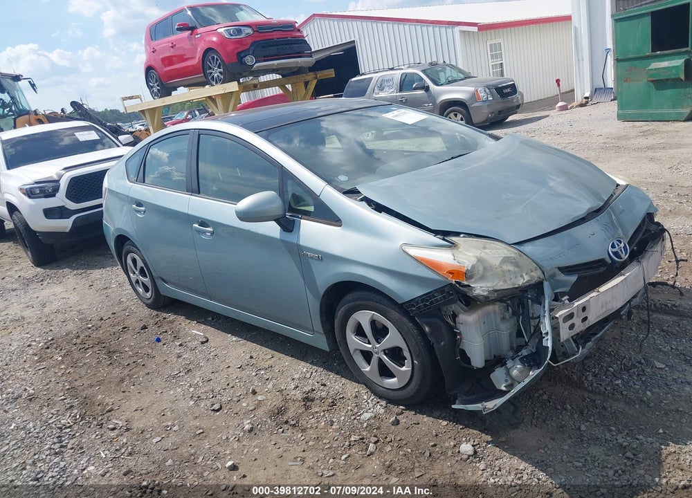 2012 TOYOTA PRIUS THREE VIN: JTDKN3DU2C1563591