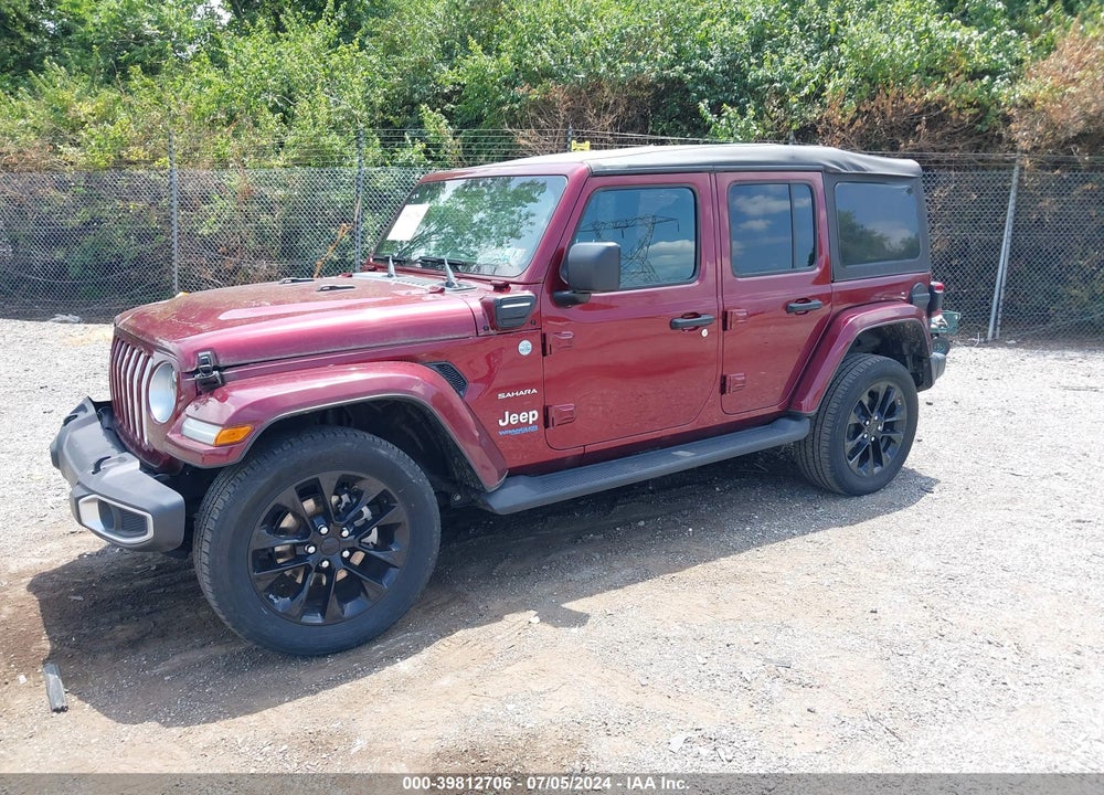 2021 JEEP WRANGLER 4XE UNLIMITED SAHARA 4X4 VIN: 1C4JJXP6XMW643009