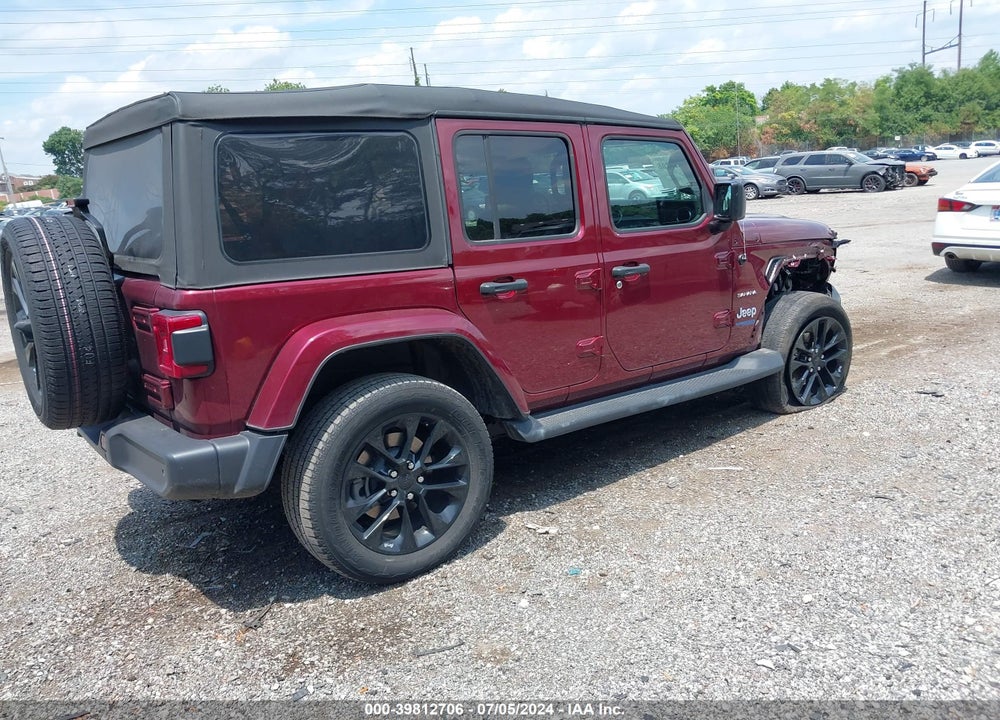 2021 JEEP WRANGLER 4XE UNLIMITED SAHARA 4X4 VIN: 1C4JJXP6XMW643009