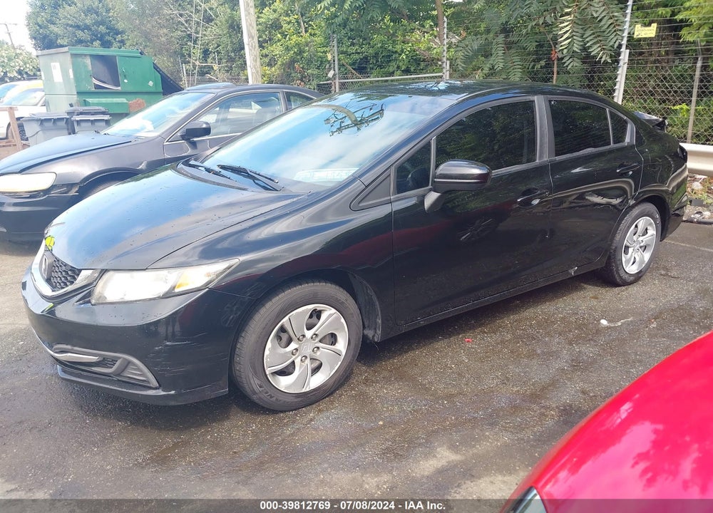 2014 HONDA CIVIC LX VIN: 19XFB2F52EE063229