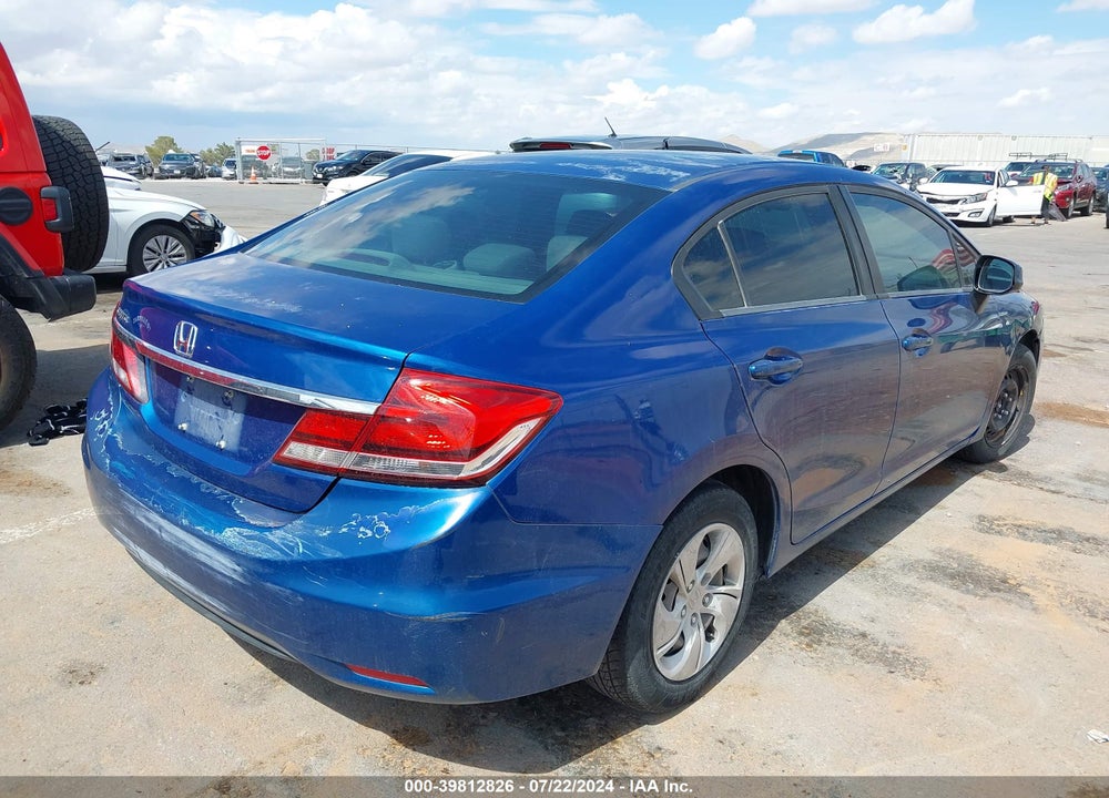 2013 HONDA CIVIC LX VIN: 19XFB2F50DE078083