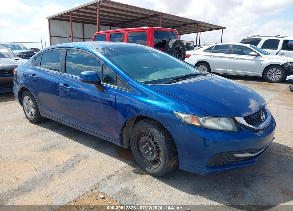 2013 HONDA CIVIC LX VIN: 19XFB2F50DE078083