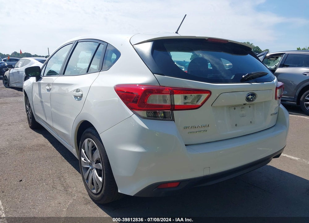 2019 SUBARU IMPREZA 2.0I VIN: 4S3GTAA69K3712281