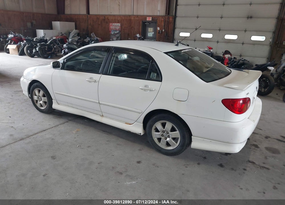 2003 TOYOTA COROLLA S VIN: 2T1BR32E23C038980