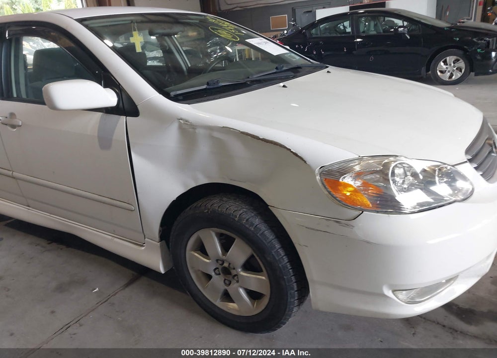 2003 TOYOTA COROLLA S VIN: 2T1BR32E23C038980
