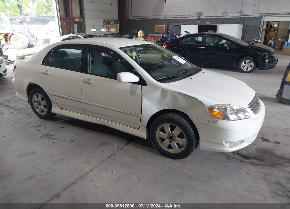 2003 TOYOTA COROLLA S VIN: 2T1BR32E23C038980