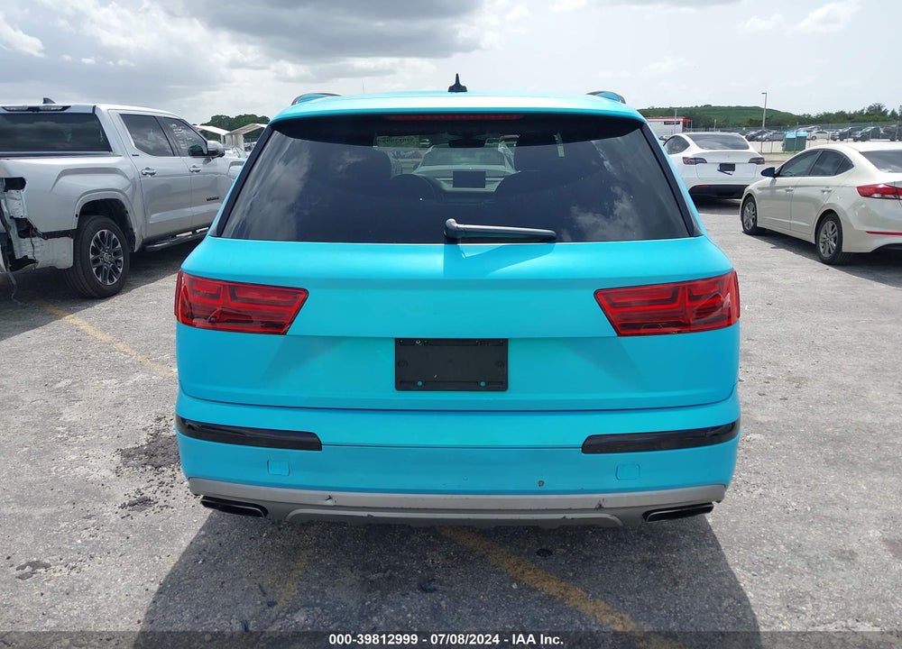 2017 AUDI Q7 3.0T PREMIUM VIN: WA1LAAF75HD018822