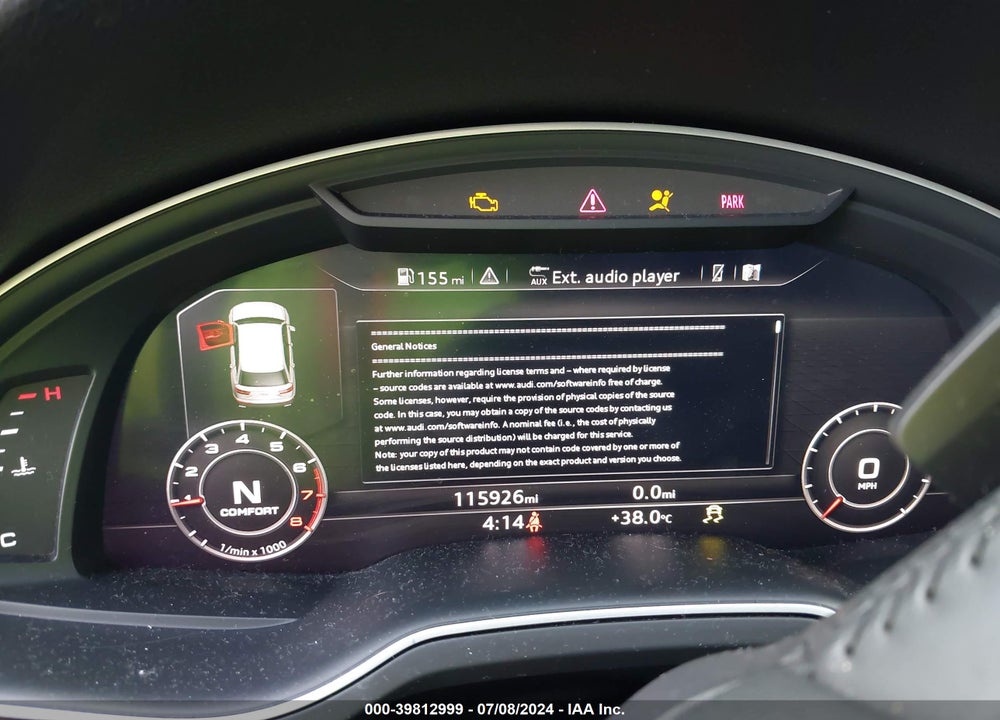 2017 AUDI Q7 3.0T PREMIUM VIN: WA1LAAF75HD018822