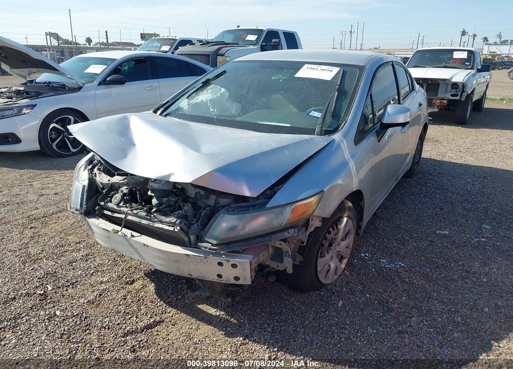 2012 HONDA CIVIC LX VIN: 19XFB2F54CE079428