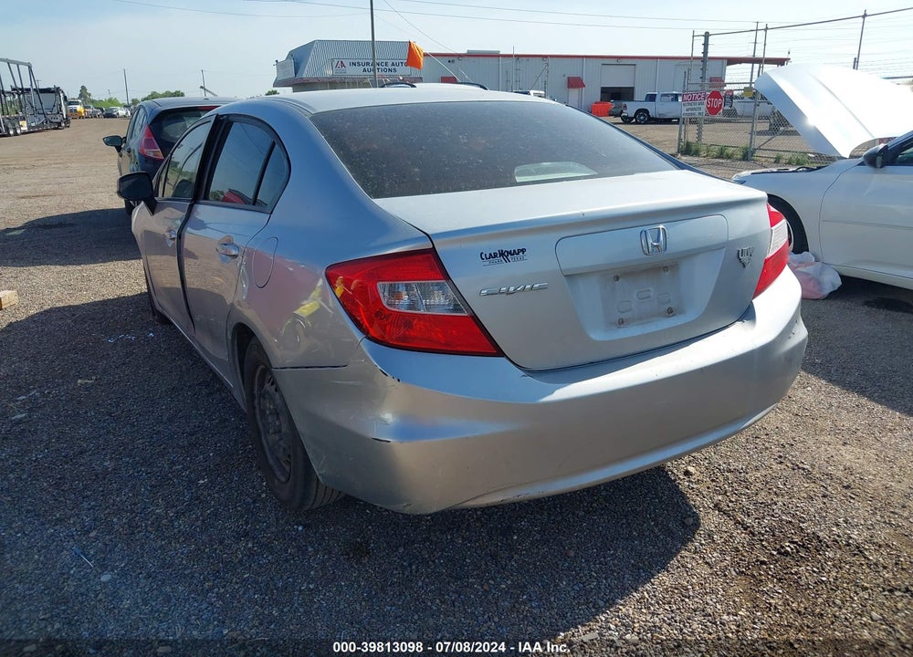 2012 HONDA CIVIC LX VIN: 19XFB2F54CE079428