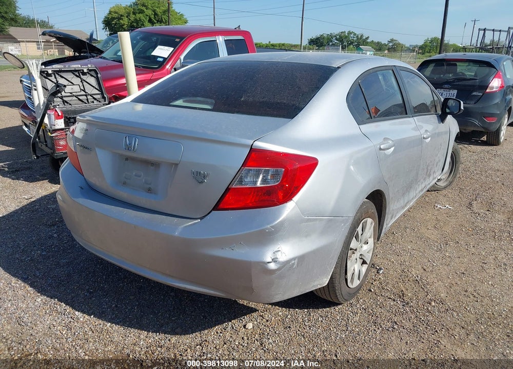 2012 HONDA CIVIC LX VIN: 19XFB2F54CE079428