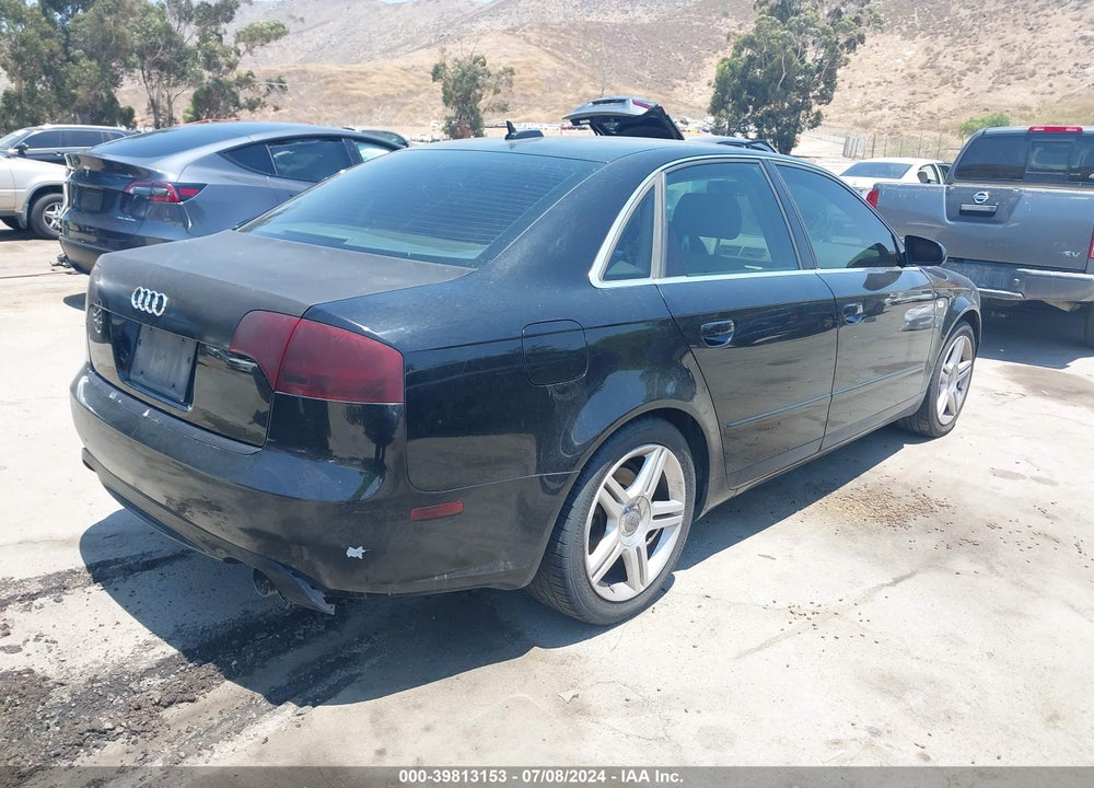 2006 AUDI A4 2.0T VIN: WAUDF78E56A172713