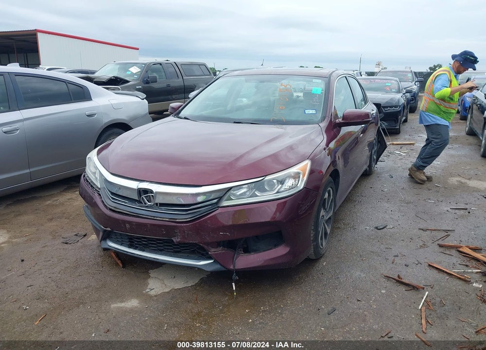 2016 HONDA ACCORD EX VIN: 1HGCR2F75GA193691