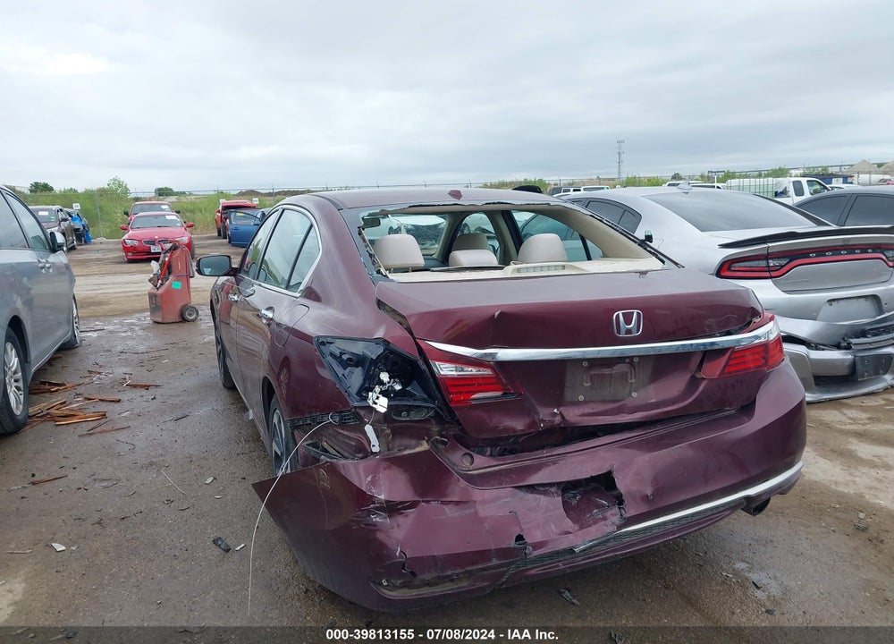 2016 HONDA ACCORD EX VIN: 1HGCR2F75GA193691