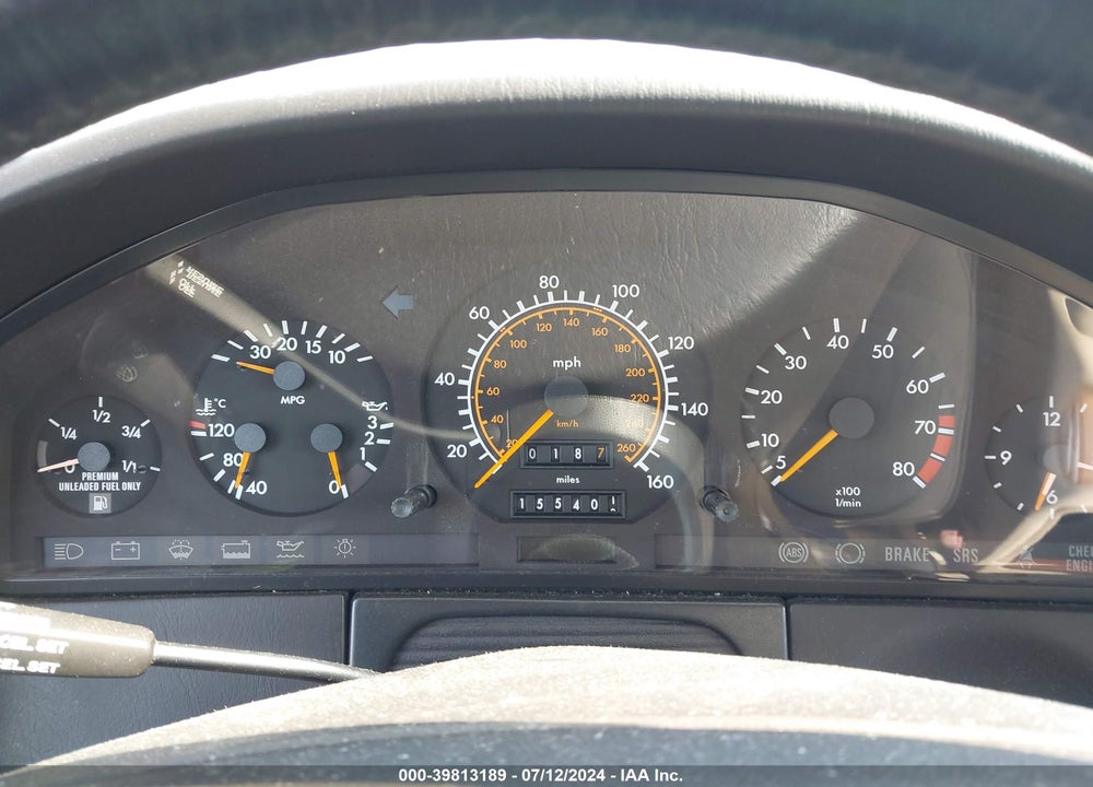 1993 MERCEDES-BENZ 300 SE VIN: WDBGA32E8PA091107