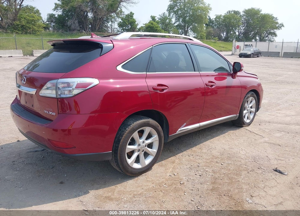 2010 LEXUS RX 350 VIN: 2T2BK1BA4AC060316