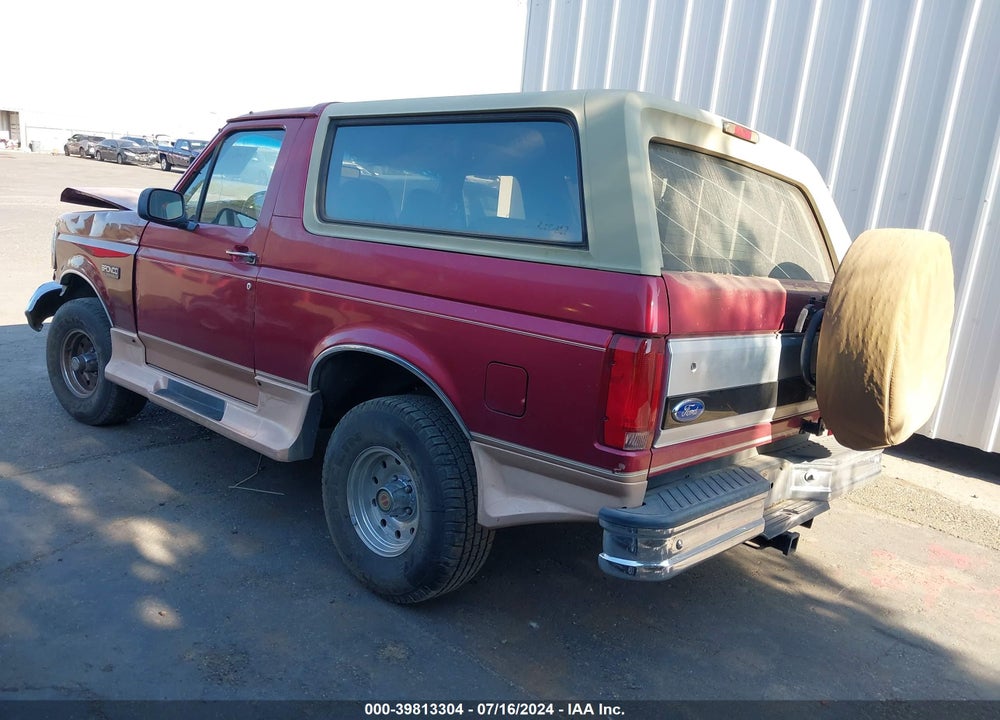 1994 FORD BRONCO U100 VIN: 1FMEU15H7RLA69709