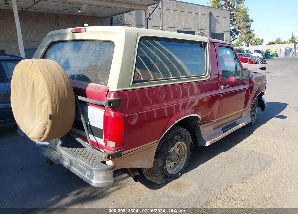 1994 FORD BRONCO U100 VIN: 1FMEU15H7RLA69709