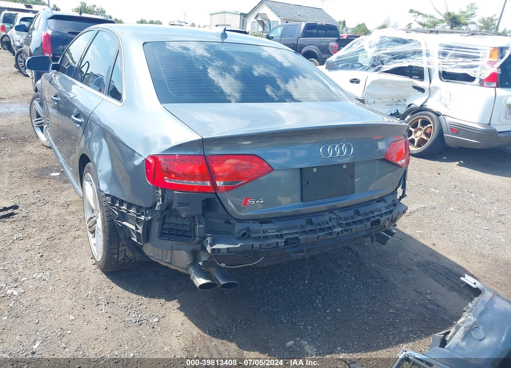 2012 AUDI S4 3.0 PREMIUM PLUS VIN: WAUDGAFL6CA024027