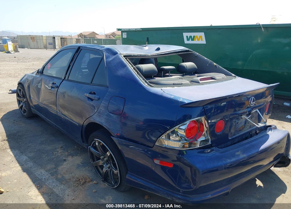 2001 LEXUS IS 300 VIN: JTHBD182410021619