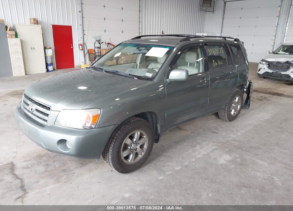 2007 TOYOTA HIGHLANDER V6 VIN: JTEHP21A370228145