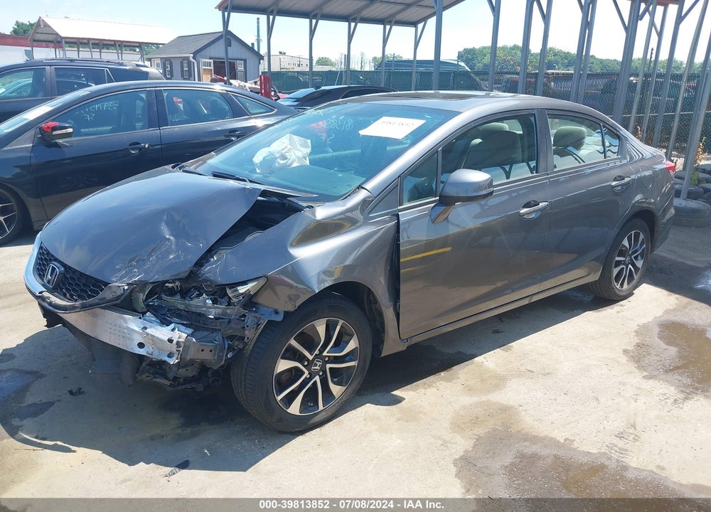 2013 HONDA CIVIC EX VIN: 2HGFB2F85DH543814