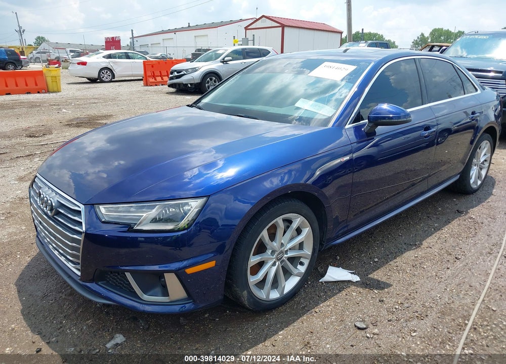 2019 AUDI A4 45 PREMIUM VIN: WAUDNAF48KN019501