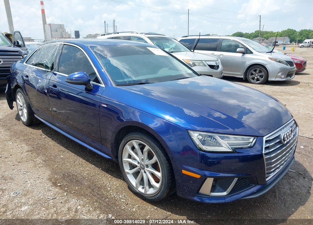 2019 AUDI A4 45 PREMIUM VIN: WAUDNAF48KN019501