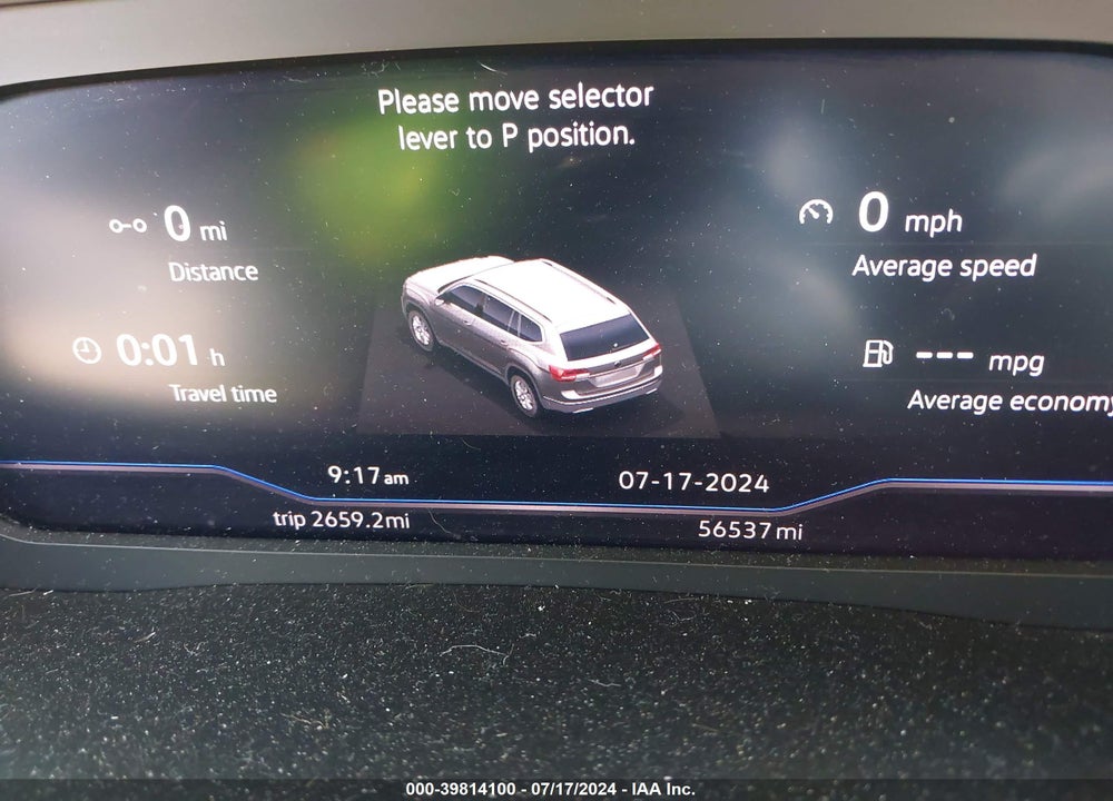 2019 VOLKSWAGEN ATLAS 3.6L V6 SEL PREMIUM VIN: 1V2NR2CA1KC611683