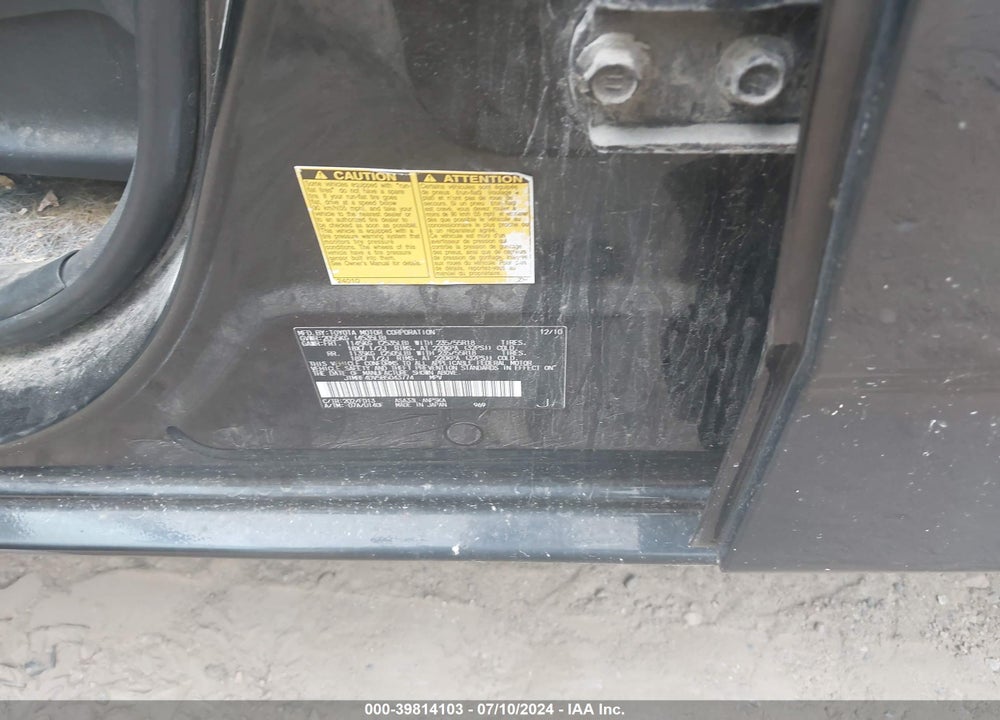 2011 TOYOTA RAV4 SPORT VIN: JTMRF4DV5B5043774