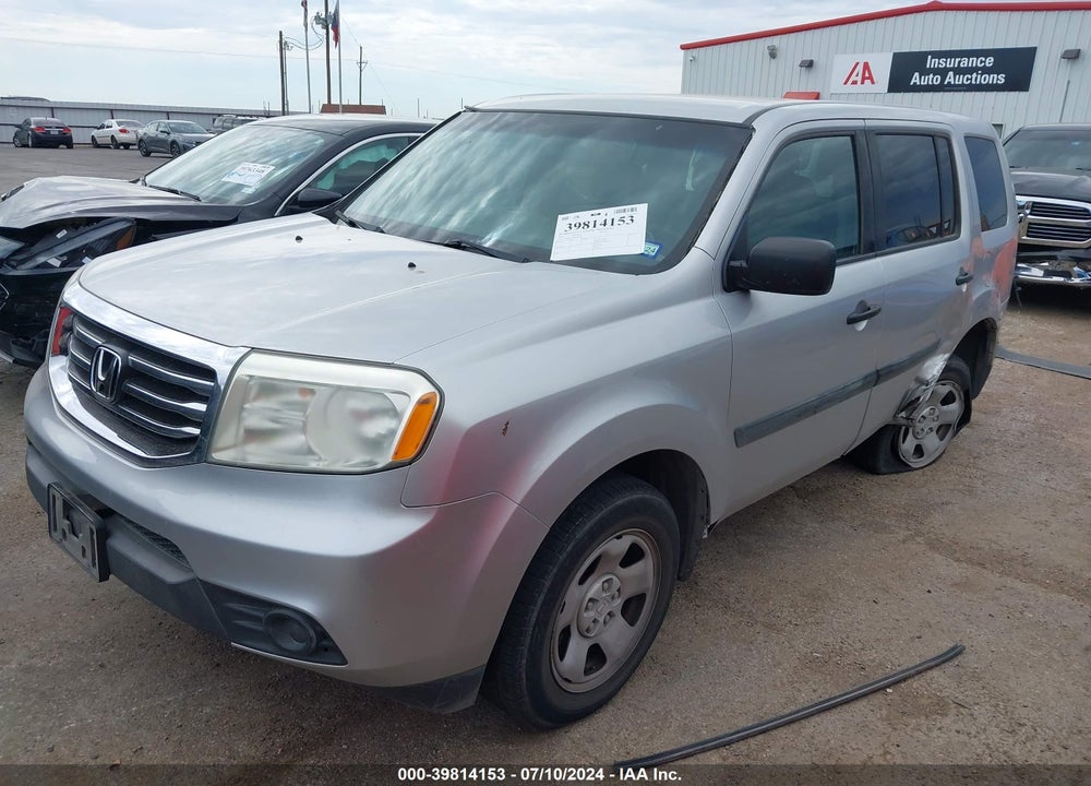 2013 HONDA PILOT LX VIN: 5FNYF3H23DB022977