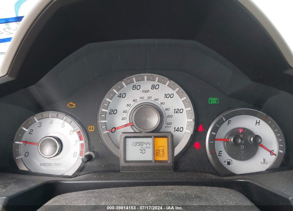 2013 HONDA PILOT LX VIN: 5FNYF3H23DB022977