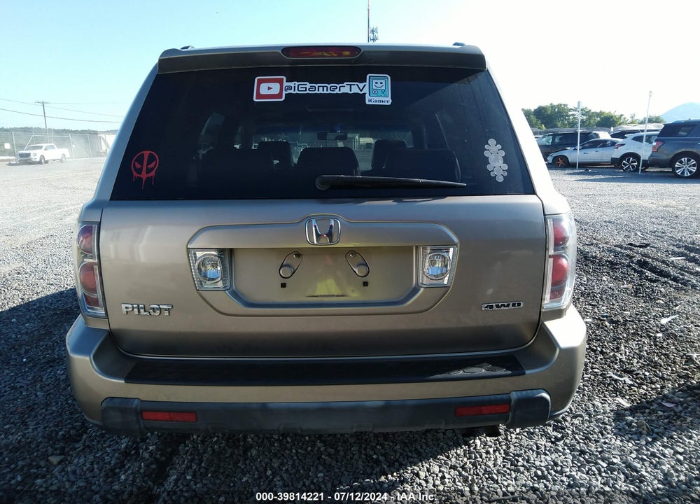 2007 HONDA PILOT EX-L VIN: 5FNYF186X7B007582