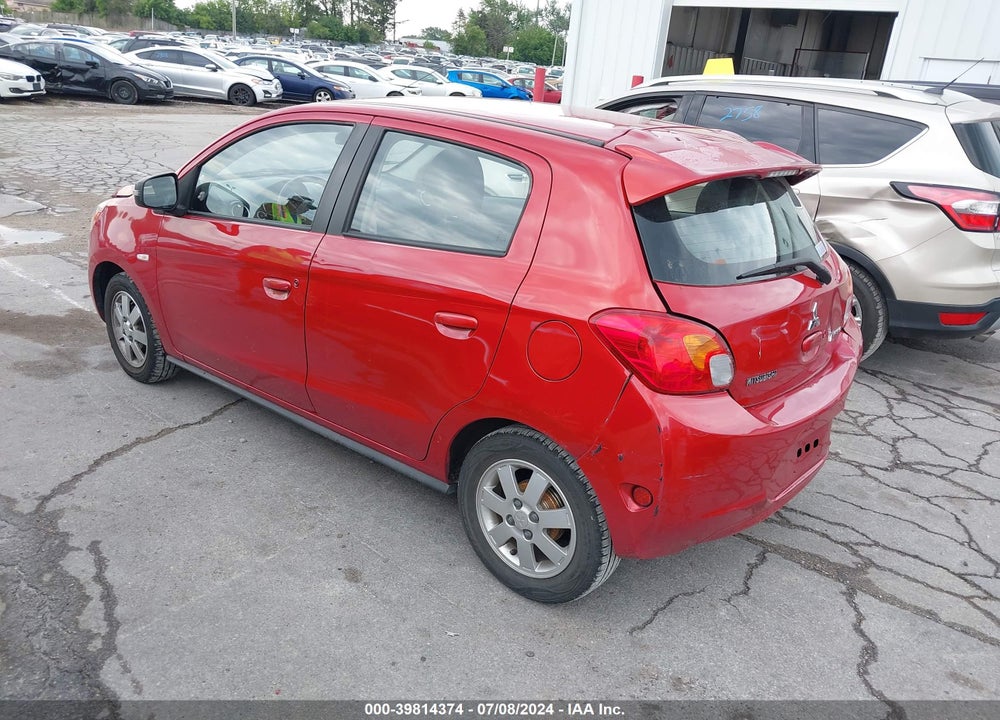 2014 MITSUBISHI MIRAGE ES VIN: ML32A4HJ9EH016705