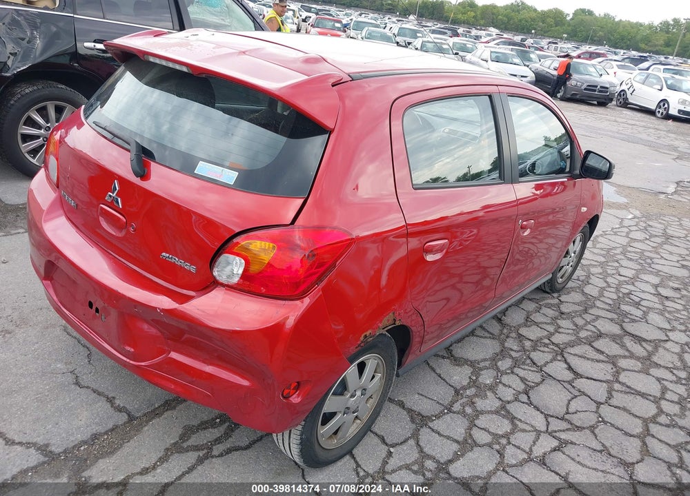 2014 MITSUBISHI MIRAGE ES VIN: ML32A4HJ9EH016705