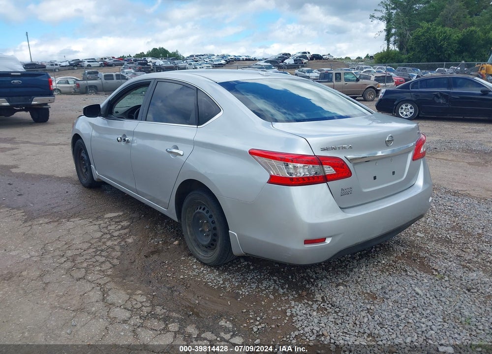 2015 NISSAN SENTRA SV VIN: 3N1AB7AP9FY383358