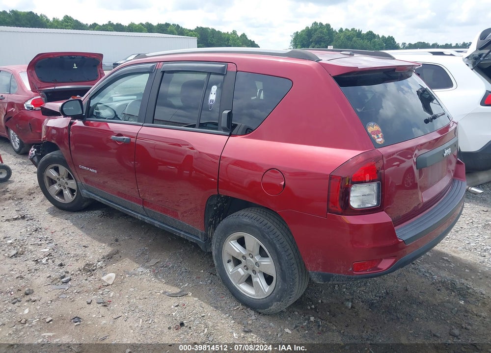 2016 JEEP COMPASS SPORT VIN: 1C4NJCBB0GD815711