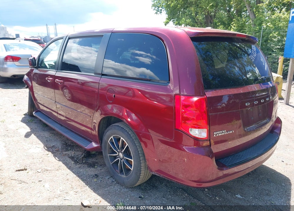 2017 DODGE GRAND CARAVAN SXT VIN: 2C4RDGCG2HR548340