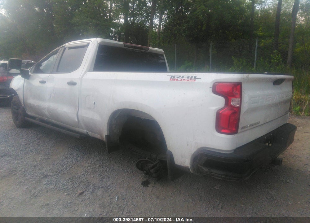 2021 CHEVROLET SILVERADO 1500 4WD  SHORT BED CUSTOM TRAIL BOSS/4WD  STANDARD BED CUSTOM TRAIL BOSS VIN: 1GCPYCEF2MZ360023