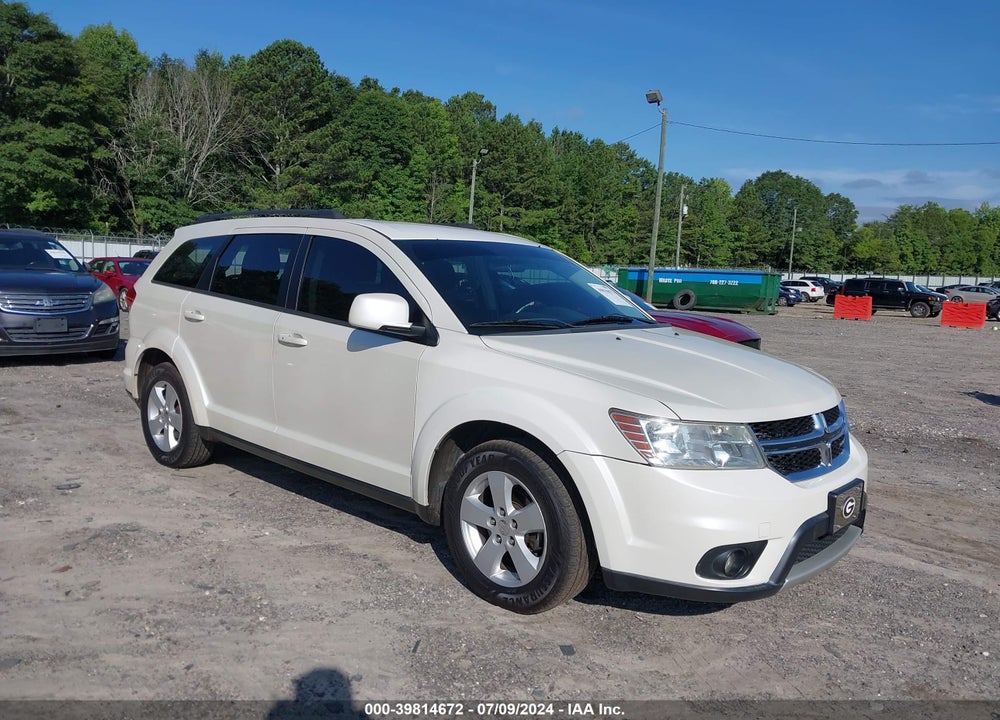 2012 DODGE JOURNEY SXT VIN: 3C4PDCBG8CT289392