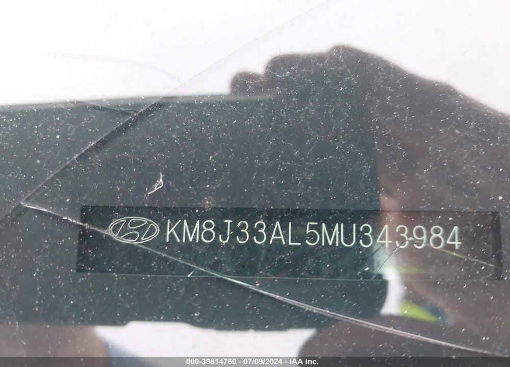 2021 HYUNDAI TUCSON ULTIMATE VIN: KM8J33AL5MU343984