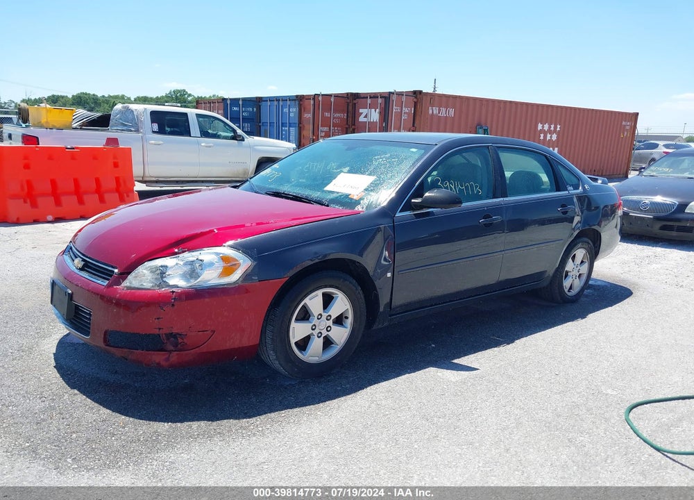 2008 CHEVROLET IMPALA LT VIN: 2G1WT58K589199500