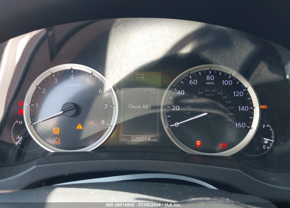 2014 LEXUS IS 250 VIN: JTHBF1D25E5038955