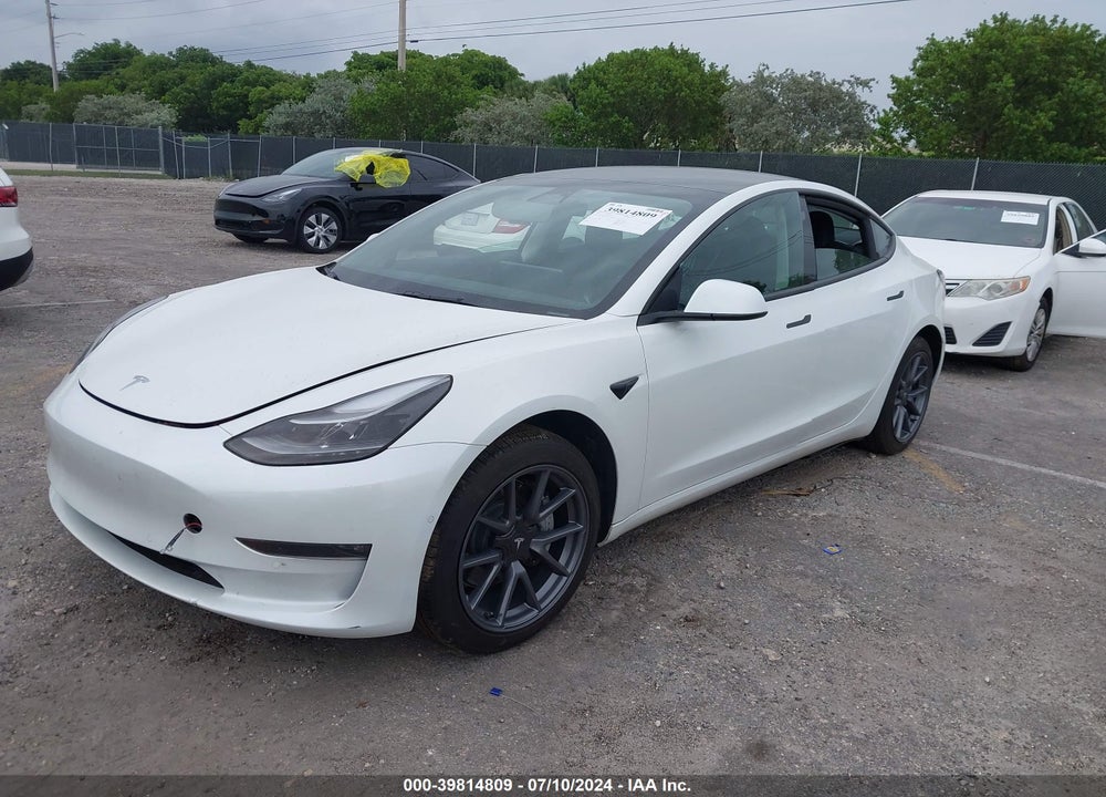 2022 TESLA MODEL 3 LONG RANGE DUAL MOTOR ALL-WHEEL DRIVE VIN: 5YJ3E1EB9NF273364