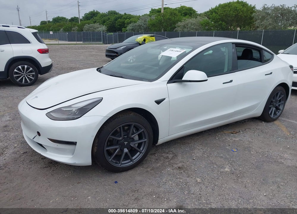 2022 TESLA MODEL 3 LONG RANGE DUAL MOTOR ALL-WHEEL DRIVE VIN: 5YJ3E1EB9NF273364