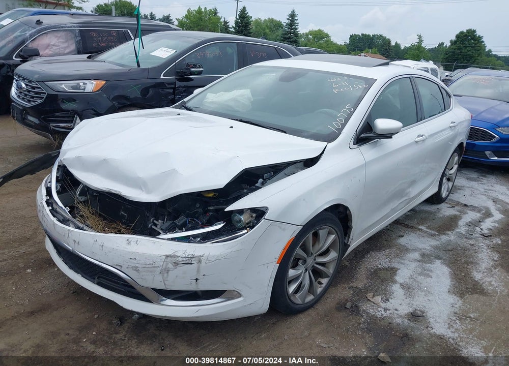 2016 CHRYSLER 200 C VIN: 1C3CCCCG9GN100775