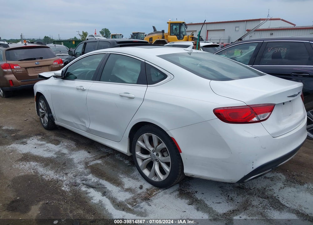 2016 CHRYSLER 200 C VIN: 1C3CCCCG9GN100775
