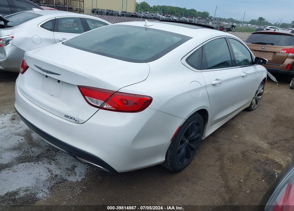 2016 CHRYSLER 200 C VIN: 1C3CCCCG9GN100775