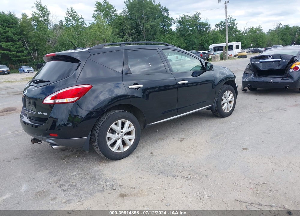 2012 NISSAN MURANO VIN: JN8AZ1MW5CW231125